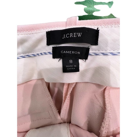 J. Crew Cameron Pants Pink Size 8 947 - Picture 4 of 4